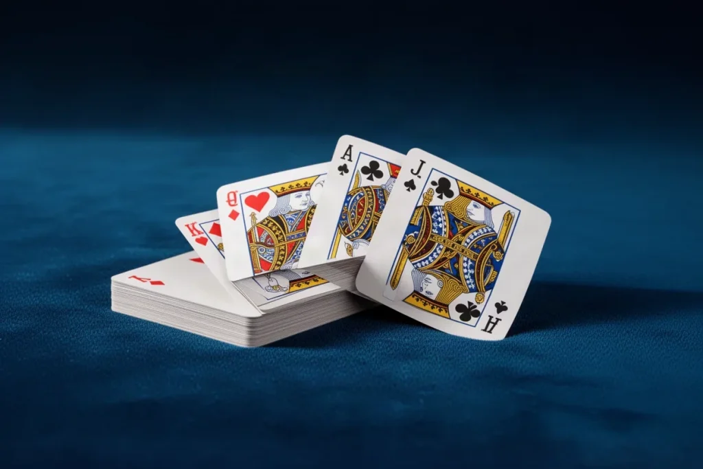 Ảnh minh hoạ chồng bài úp cho mục tổng quan game bài HELLO88